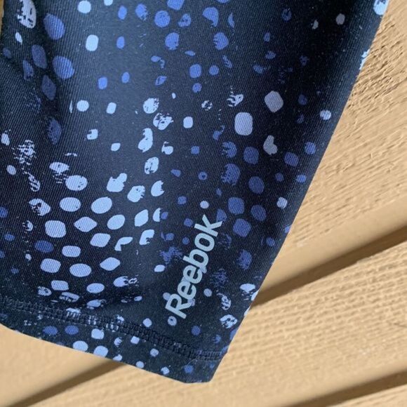 Reebok Black Polkadot Athletic Leggings - Picture 3 of 6